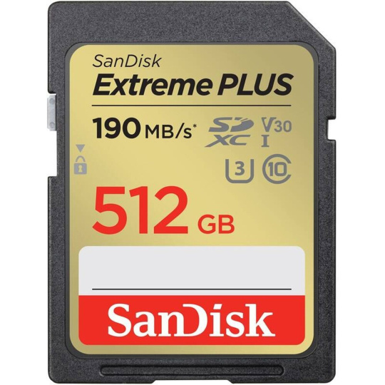 SanDisk SDXC karta 512GB Extreme PLUS SanDisk SDXC karta 512GB Extreme PLUS
