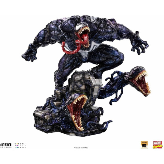 Soška Iron Studios Art Scale 1/10 Deluxe Spider-man vs Villains - Venom