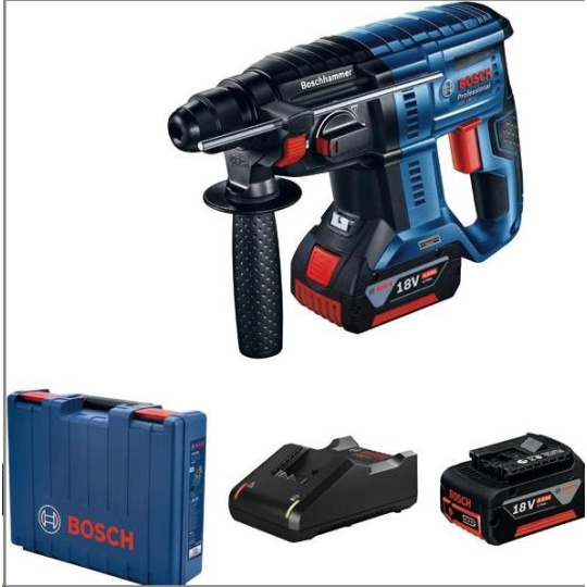 BOSCH GBH 180-LI, Akumulátorové vrtací kladivo s SDS plus, 2x akumulátor, 1x nabíječka a kufřík