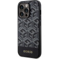 Guess PU G Cube MagSafe kryt iPhone 14 Pro Max černý