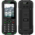 EVOLVEO StrongPhone X5 vodotěsný odolný Dual SIM telefon černo-zelený