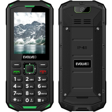 EVOLVEO StrongPhone X5 vodotěsný odolný Dual SIM telefon černo-zelený EVOLVEO StrongPhone X5 vodotěsný odolný Dual SIM telefon černo-zelený