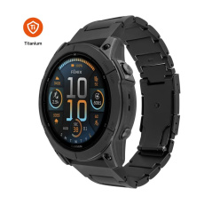 FIXED Titanium Strap titanový řemínek Garmin QuickFit 22mm, černý