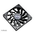 AKASA ventilátor Slimfan, 120 x 15mm, kluzné ložisko, pro HTPC systémy, PWM 4pin