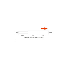 Niimbot štítky na kabely RXL 12,5x109mm 65ks pro D11 a D110 bílé