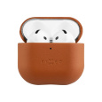 FIXED PodsLeather kožené pouzdro pro Apple AirPods 4 hnědé