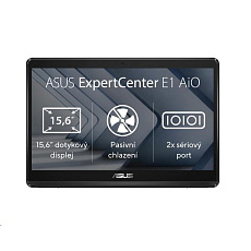 ASUS PC AiO ExpertCenter E1 (E1600WKAT-8128M), Celeron N4500, 15.6" 1920 x 1080, 8GB, 128GB SSD, UHD, bez OS, Black ASUS PC AiO ExpertCenter E1 (E1600WKAT-8128M), Celeron N4500, 15.6" 1920 x 1080, 8GB, 128GB SSD, UHD, bez OS, Black