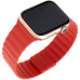 FIXED Magnetic Strap silikonový řemínek s magnetickým zapínáním Apple Watch 42 mm/44 mm červený