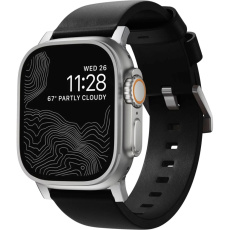Nomad Modern Band řemínek Apple Watch 46mm/49mm černá/stříbrná Nomad Modern Band řemínek Apple Watch 46mm/49mm černá/stříbrná