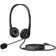 HP Stereo USB-A sluchátka černá