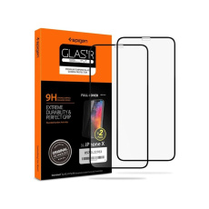 Spigen Glass FC 2 Pack tvrzenné sklo iPhone 11 Pro/XS/X černé