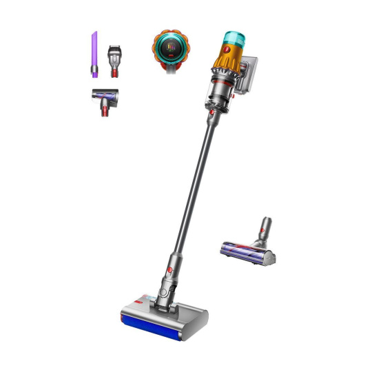 Dyson V12s Detect Slim Submarine akumulátorový vysavač, tyčový, mokré vytírání, LCD displej, HEPA filtrace