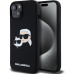 Karl Lagerfeld Liquid Silicone Double Heads Magsafe zadní kryt iPhone 15 černý