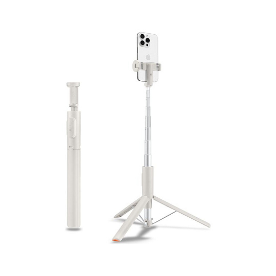 Spigen Tripod Selfie Stick MagSafe Auto-Open selfie tyč béžová