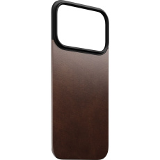 Nomad Magnetic Leather Back (Horween) Magsafe kožený kryt iPhone 17 Pro Rustic Brown