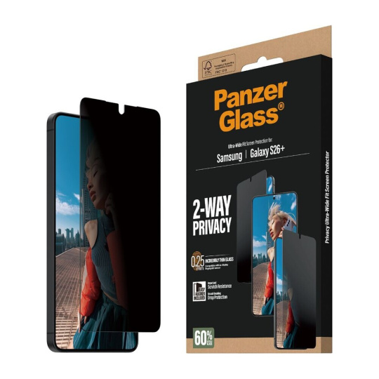 PanzerGlass® Privacy sklo s instalačním rámečkem Samsung Galaxy S26+ PanzerGlass® Privacy sklo s instalačním rámečkem Samsung Galaxy S26+