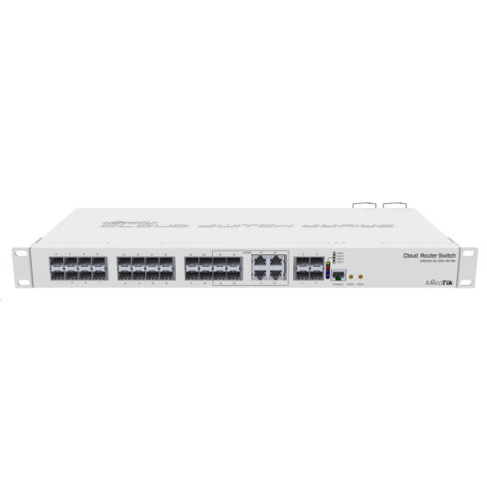 MikroTik Cloud Router Switch CRS328-4C-20S-4S+RM, 800MHz CPU,512MB RAM, 20x SFP, 4x SFP+, 4x LAN combo, vč. L5