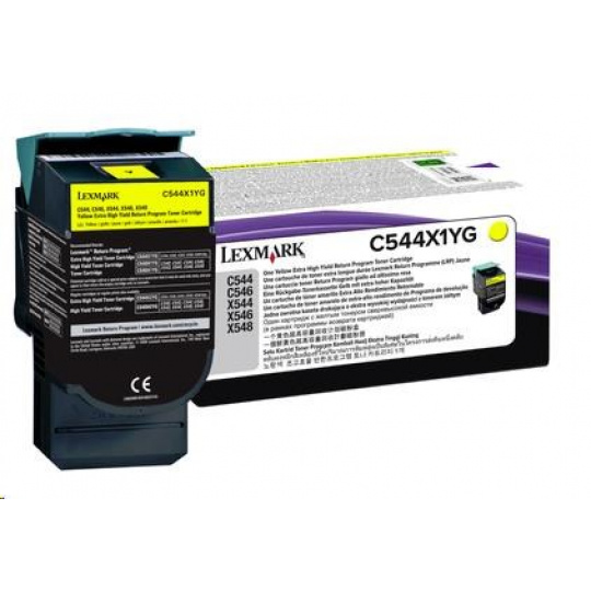 LEXMARK C54x/X54x Black CRTG Extra Return