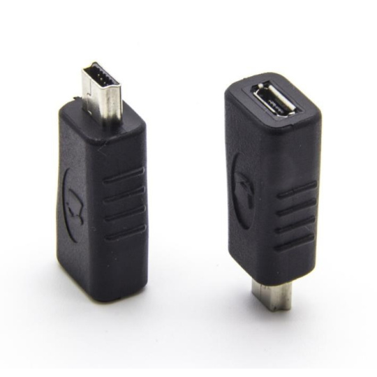 PremiumCord USB redukce USB2.0 Micro B - USB2.0 Mini 5PIN (F/M)