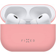 FIXED Silky silikonové pouzdro pro Apple AirPods Pro/Pro 2 růžové