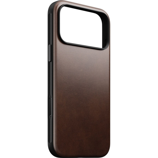 Nomad Modern Leather Case (Horween) MagSafe kožený kryt iPhone 17 Pro Max Rustic Brown