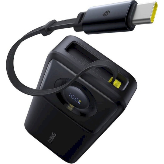 Baseus Powerbanka Free2Pull 20000mAh 65W s kabelem USB-C černá Baseus Powerbanka Free2Pull 20000mAh 65W s kabelem USB-C černá