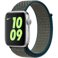 Apple Watch provlékací sportovní řemínek Nike 40/38mm Hyper Crimson / Neptune Green