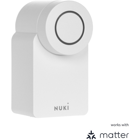 NUKI Smart Lock 4. generace chytrý zámek s podporou Matter bílá