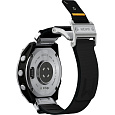 Aulumu C11 Mag-Buckle Slim řemínek Garmin Watch (QuickFit 22mm) Silver Buckle/Black Strap