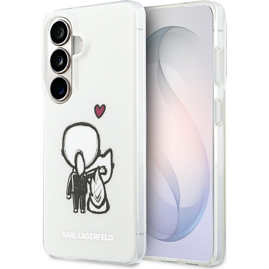 Karl Lagerfeld IML K&CH Back Logo Magnetic kryt Samsung Galaxy S26 čirý