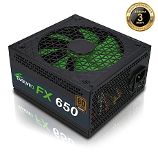 EVOLVEO FX 650, zdroj 650W ATX, 14cm, tichý, 80+ Bronze, záruka 3 roky, černý