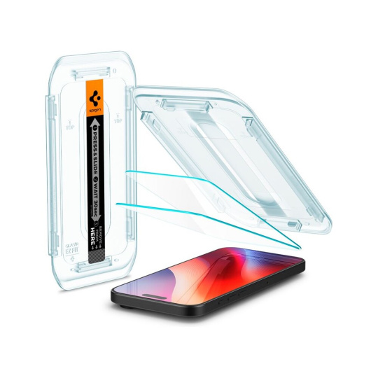 Spigen Glass tR EZ Fit tvrzené sklo iPhone 16 Pro Max čiré (2-pack)