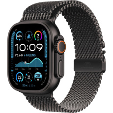 Apple Watch Ultra 2 (2024) 49mm Černý titan s černým titanovým milánským tahem S Apple Watch Ultra 2 (2024) 49mm Černý titan s černým titanovým milánským tahem S