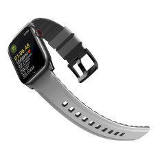 UNIQ Linus AiroSoft silikonový řemínek Apple Watch 41/40/38mm šedý
