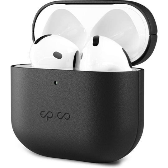 Epico kožený kryt pro Apple Airpods 4 černý