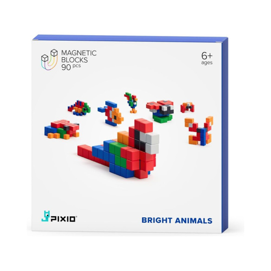 PIXIO Bright Animals magnetická stavebnice