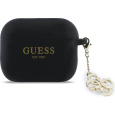 Guess 4G Charm Silikonové pouzdro AirPods Pro 3 černé