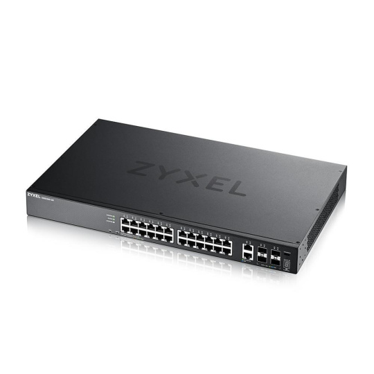 Zyxel XGS2220-30, L3 Access Switch, 24x1G RJ45 2x10mG RJ45, 4x10G SFP+ Uplink, incl. 1 yr NebulaFlex Pro