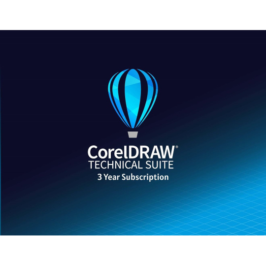 CorelDRAW Technical Suite 3 roky pronájmu licence (Single) EN/DE/FR/ES/BR/IT/CZ/PL/NL