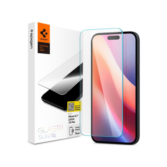 Spigen Glass tR Slim HD tvrzené sklo iPhone 15 Plus/16 Plus čiré