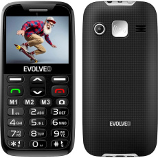 EVOLVEO EasyPhone mobilní telefon pro seniory s nabíjecím stojánkem černý