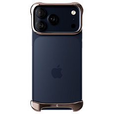 Arc Pulse hliníkový ochranný rám iPhone 17 Pro růžový bronz