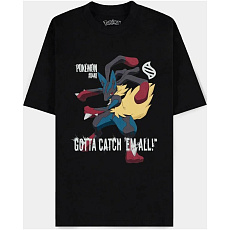 Tričko Pokémon - Mega Lucario (loose fit) XL