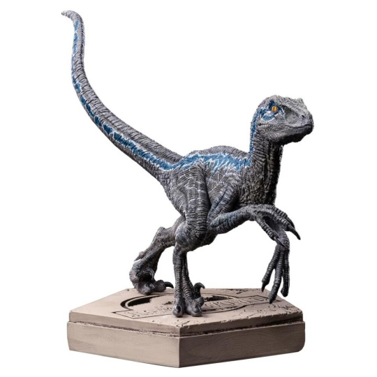 Soška Iron Studios Jurassic World Icons - Velociraptor Blue