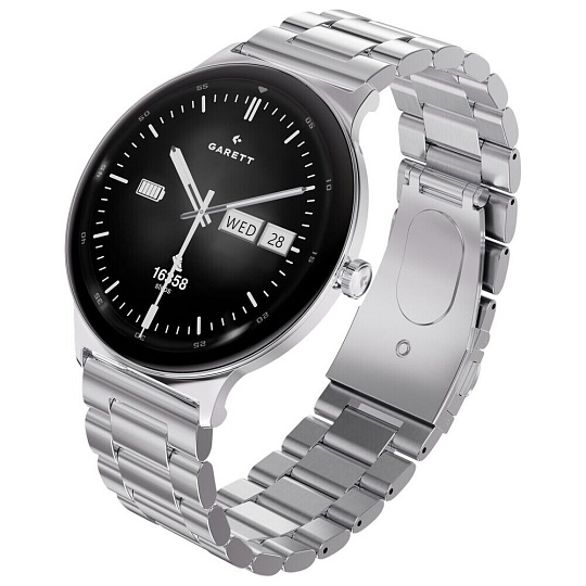 Garett Quantum chytré hodinky stříbrné