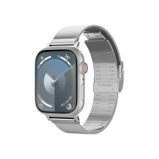 Spigen Sleek Link řemínek Apple Watch 49/46/45/44/42mm stříbrný