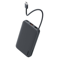 AUKEY PB-Y53 Slim powerbanka s integrovaným USB-C kabelem (10000mAh) černá AUKEY PB-Y53 Slim powerbanka s integrovaným USB-C kabelem (10000mAh) černá