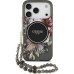 Guess IML Flowers Strap MagSafe kryt iPhone 17 Pro černý