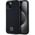 DKNY PU Leather Stack Logo Magsafe kryt iPhone 14 černý