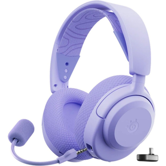 SteelSeries Arctis Nova 3P bezdrátová herní sluchátka fialová